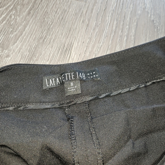 Lafayette 148 New York Irving black pant - Picture 3 of 6